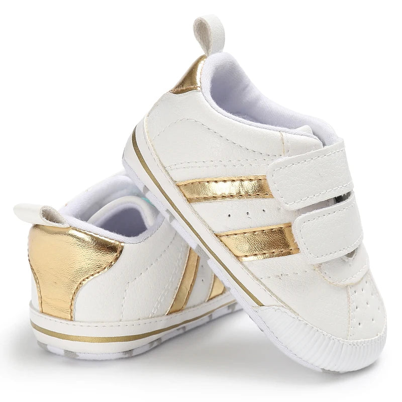 Newborn Baby Shoes Boys' and Girls' Infant Sports Shoes First Walker Classic Fashion Soft Sole Non slip Baby Walking Shoes