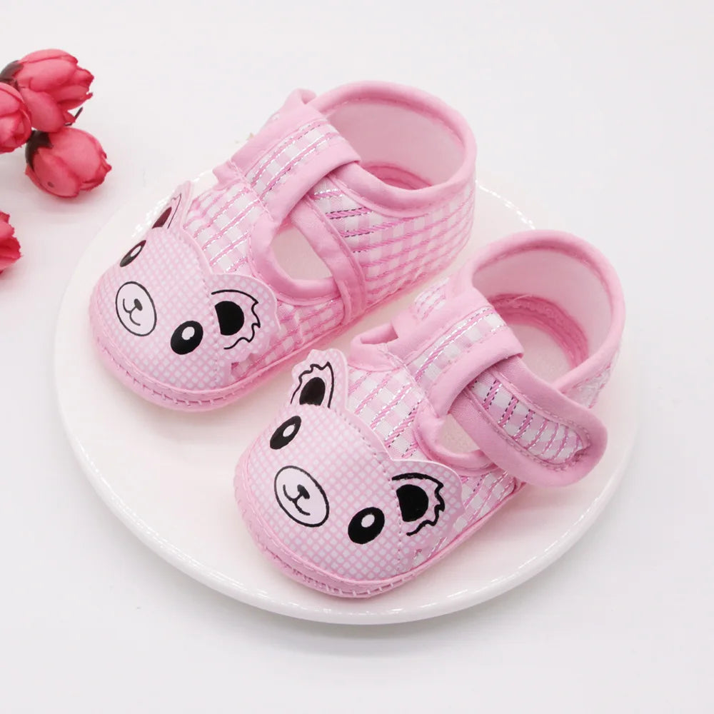 Baby Girl Shoes First Walkers Lace Floral Newborn Baby Shoes Princess Infant Toddler Baby Shoes for Boys Flats Soft Prewalkers