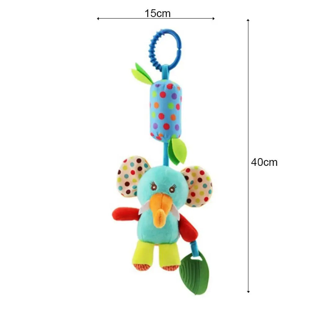 8 optional newborn stroller hanging bells rattle, bed hanging, cartoon animal shape bed winding, built-in bell paper