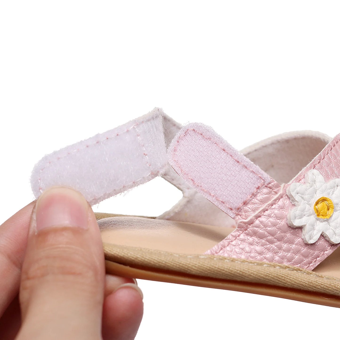 2023 Summer Toddler Baby Girls Sandals PU Prewalker Newborn Leather Soft Sole Crib Shoes Fashion Baby Shoes