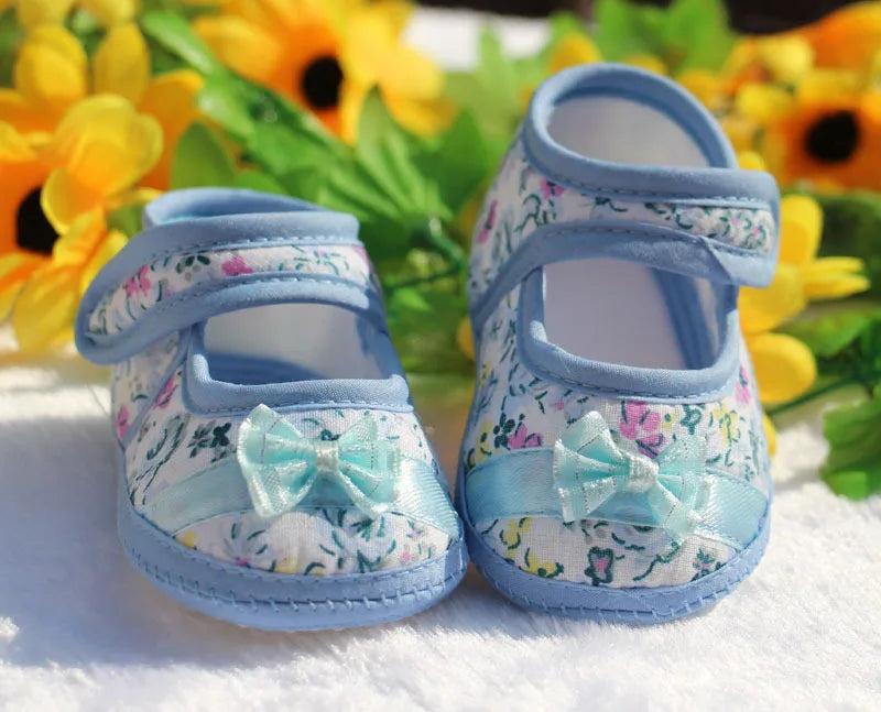 Baby Girl Shoes First Walkers Lace Floral Newborn Baby Shoes Princess Infant Toddler Baby Shoes for Boys Flats Soft Prewalkers