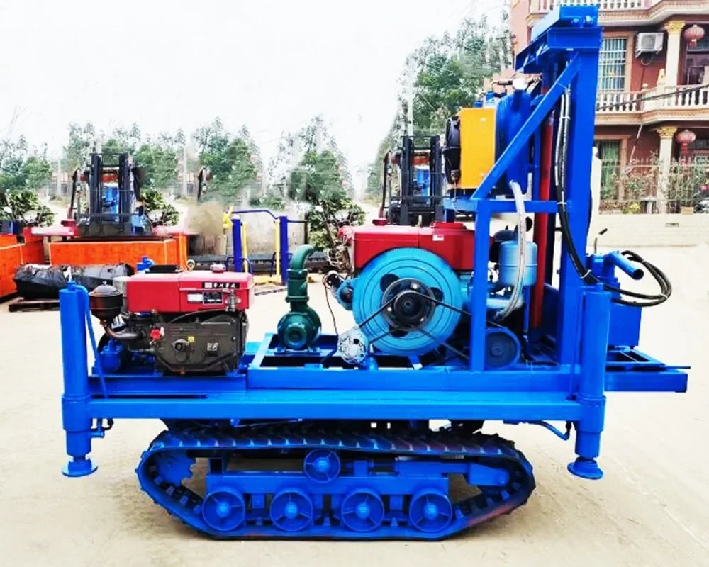 120m Depth 22HP Diesel Small Portable Borehole Water Wells Drilling Rigs Machine Price