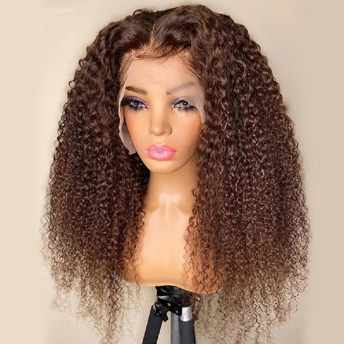 13x4 Chocolate Brown Lace Front Wigs Brazilian 13x6 Hd Lace Frontal Wig 100% Glueless Brown Curly Human Hair Wigs For Women Sale