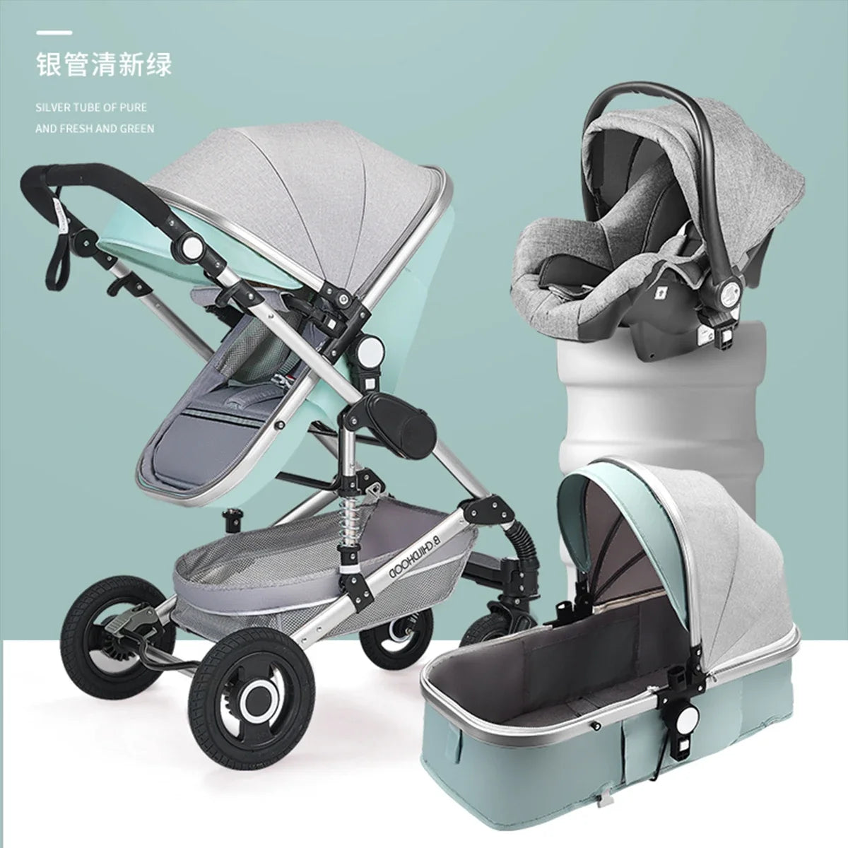 Baby stroller 3 in 1 stroller folding two-sided child four seasons kinderwagen baby carriage  high landscape Newborn Travelling