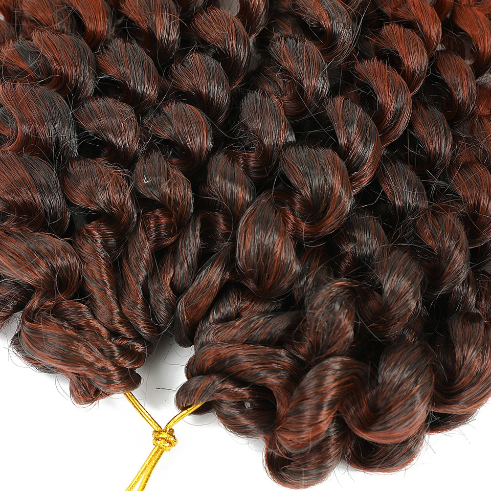 Wand Curl Crochet Braids Hair 8 Inch 1B 30 27 Bug Ringlet Twist Extensions with Jamaican Bounce Crochet Hair Crochet Curly Hair