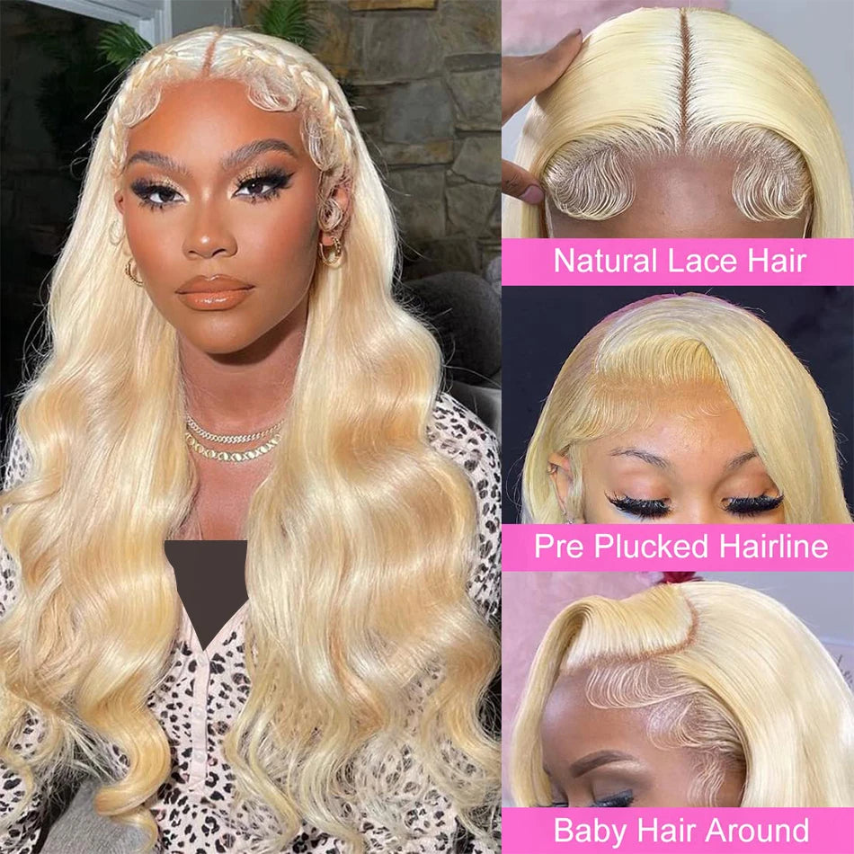 Wiggogo Blonde Lace Front Wig Human Hair Body Wave 613 Hd Lace Frontal Wig 13X4 Hd Lace Wig 13X6 Human Hair Lace Frontal Wigs