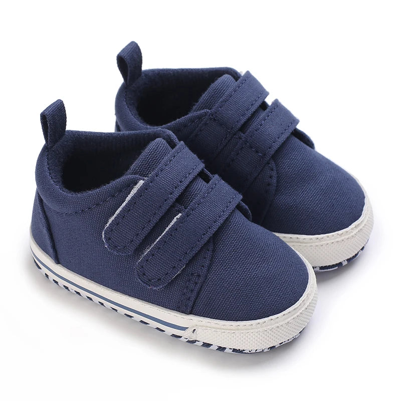 0-18M Newborn Baby Shoes Boy Girl Classical Sport Soft Sole PU Leather Multi-Color First Walker Casual Sneakers Baptism Shoes