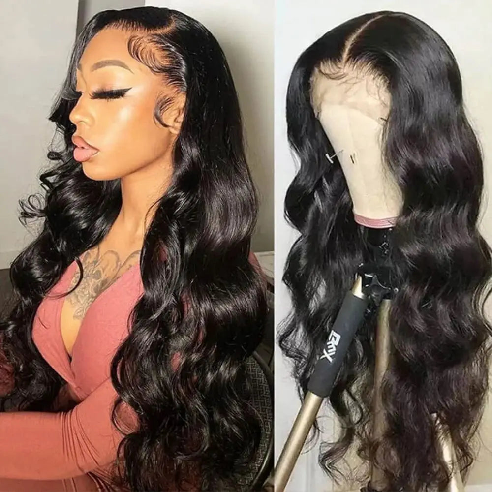 13x6 13x4 Body Wave Lace Front Wigs Human Hair PrePlucked Transparent Lace Frontal Wigs Human Hair Wigs With Baby Hair For Women