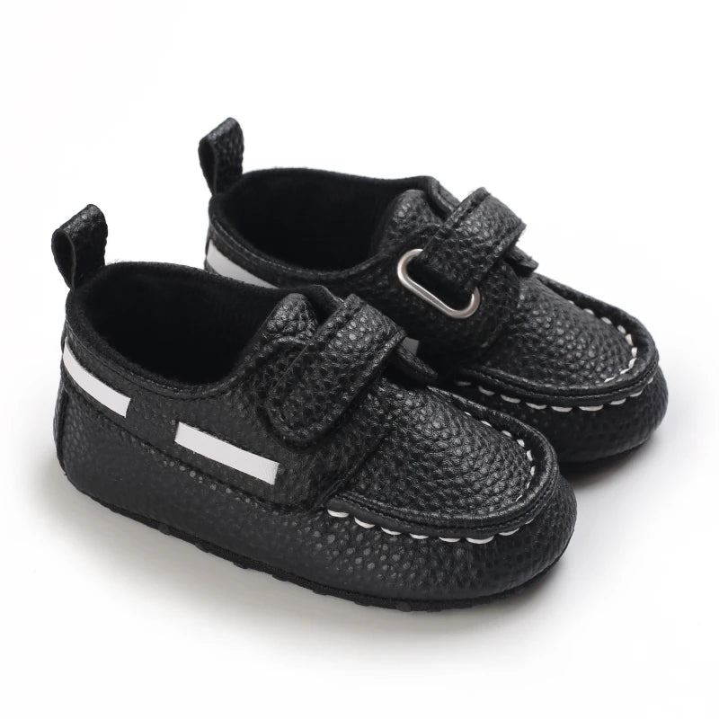 Newborn Baby Prewalker Girls Boys Casual Shoes Leather Non-Slip Soft-Sole Infant Toddler First Walkers 0-18M Baptism