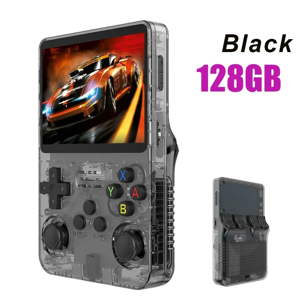 "NEW R36S Retro Handheld Game Console – 3.5" IPS Screen, Linux System, 64GB/128GB, Portable, Kid's Gift!"