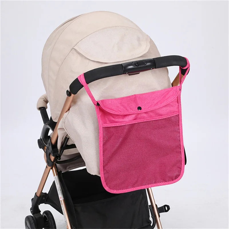 Baby Cart Hanging Bag Large-Capacity Double Pocket Storage Bags Baby Supplies Storage-Bag Multi-Function Mesh Design Storage Bag