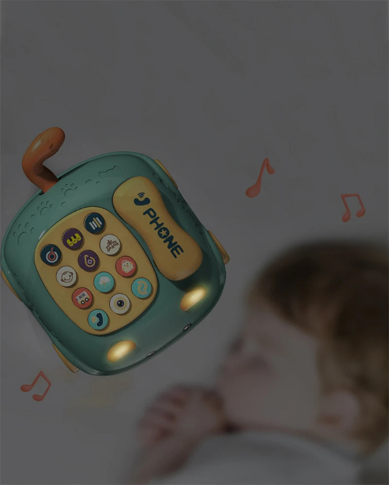 Baby toys 0 12 months Montessori Musical Piano Phone Toys For Baby Girl 13 24 Months Mobile Phone Toys For Kids 2 To 4 Year Old