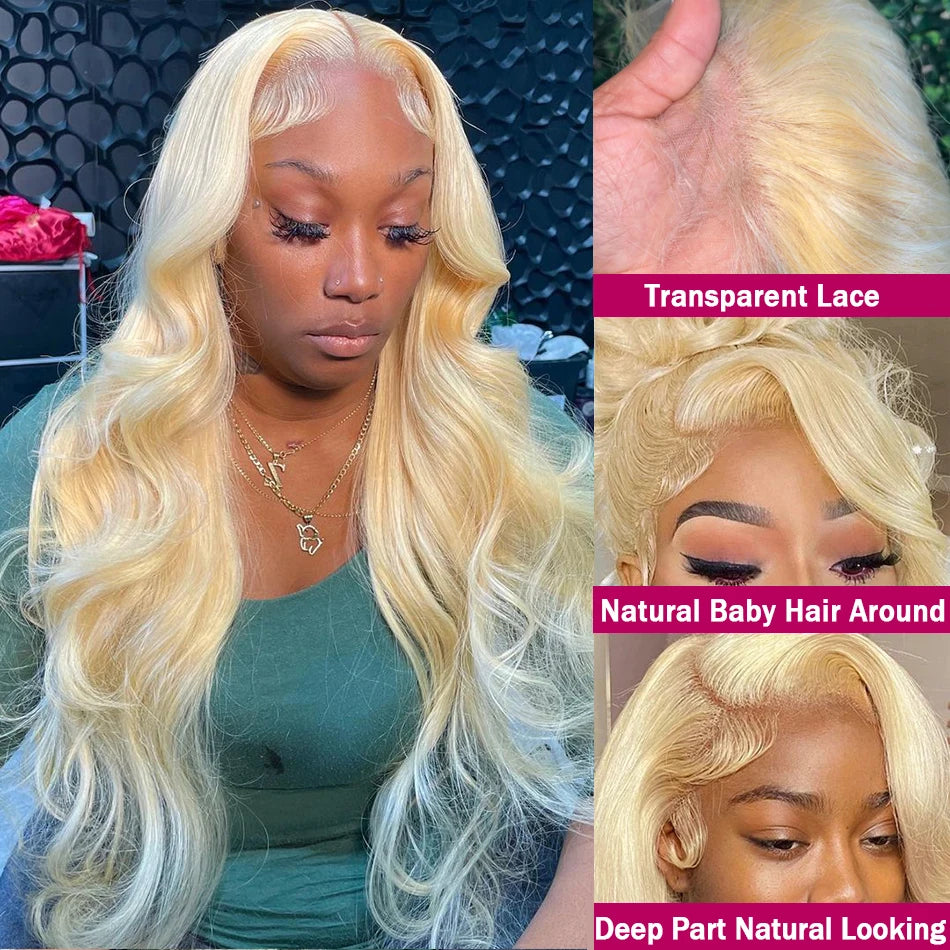 Wiggogo Blonde Lace Front Wig Human Hair Body Wave 613 Hd Lace Frontal Wig 13X4 Hd Lace Wig 13X6 Human Hair Lace Frontal Wigs