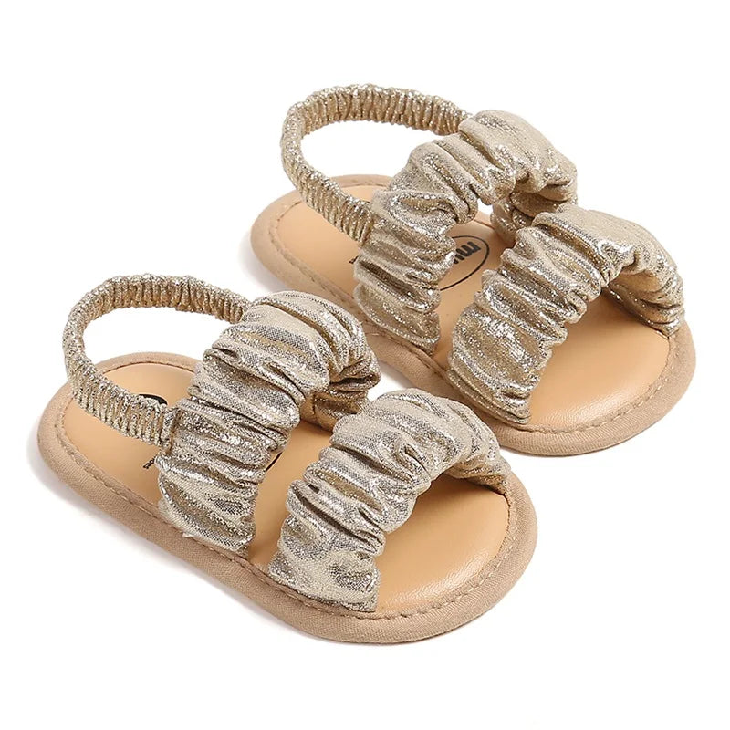 Infant Baby Girls Sandals Cute Anti-Slip Soft Sole Princess Shoes Beach Slipper Toddler First Walkers Shoes