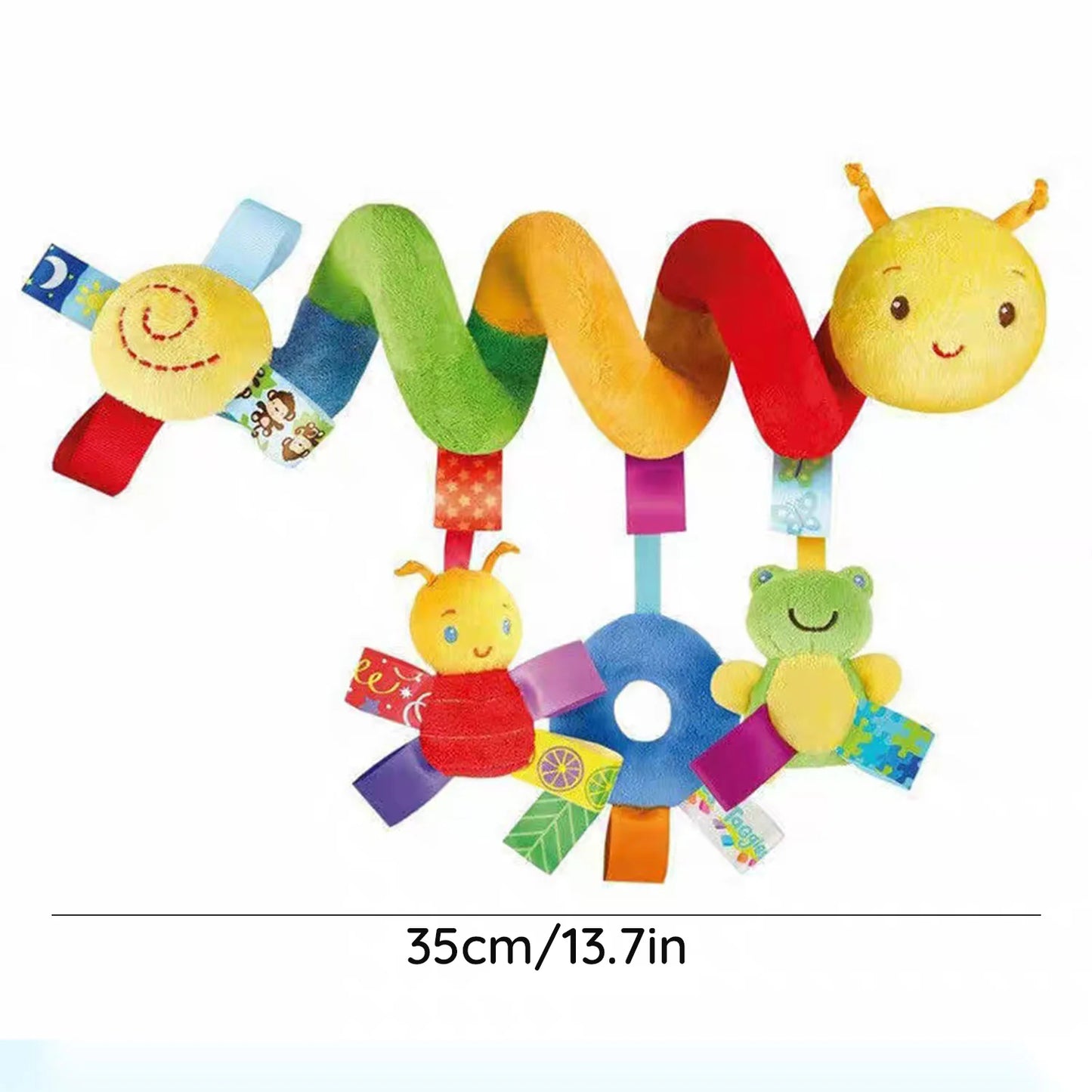 8 optional newborn stroller hanging bells rattle, bed hanging, cartoon animal shape bed winding, built-in bell paper