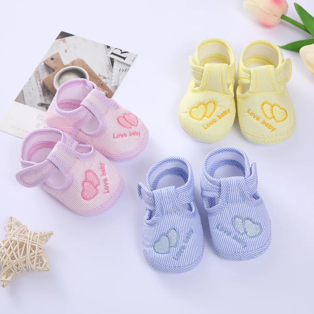 Baby Girl Shoes First Walkers Lace Floral Newborn Baby Shoes Princess Infant Toddler Baby Shoes for Boys Flats Soft Prewalkers