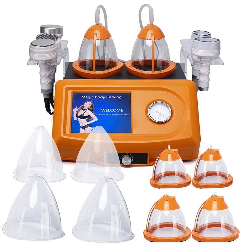 Hot sale 80k cavitation rf Cupping Breast Massager Enhancement Butt Lifting Machine