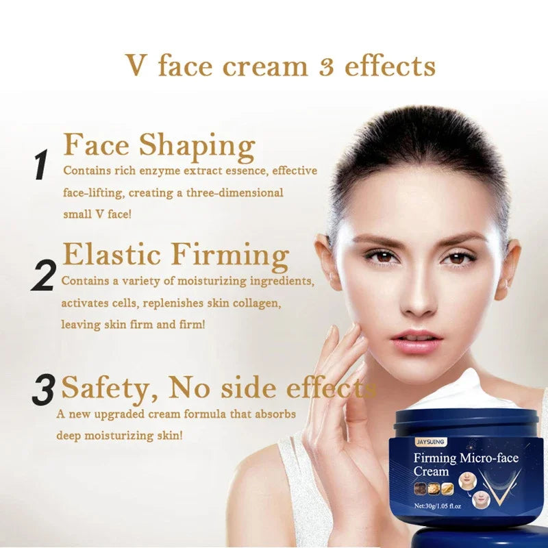 V-Shape Firming Face-lift Slimming Cream Removal Masseter Muscle Double Chin Face Fat Burning Anti-aging Products New