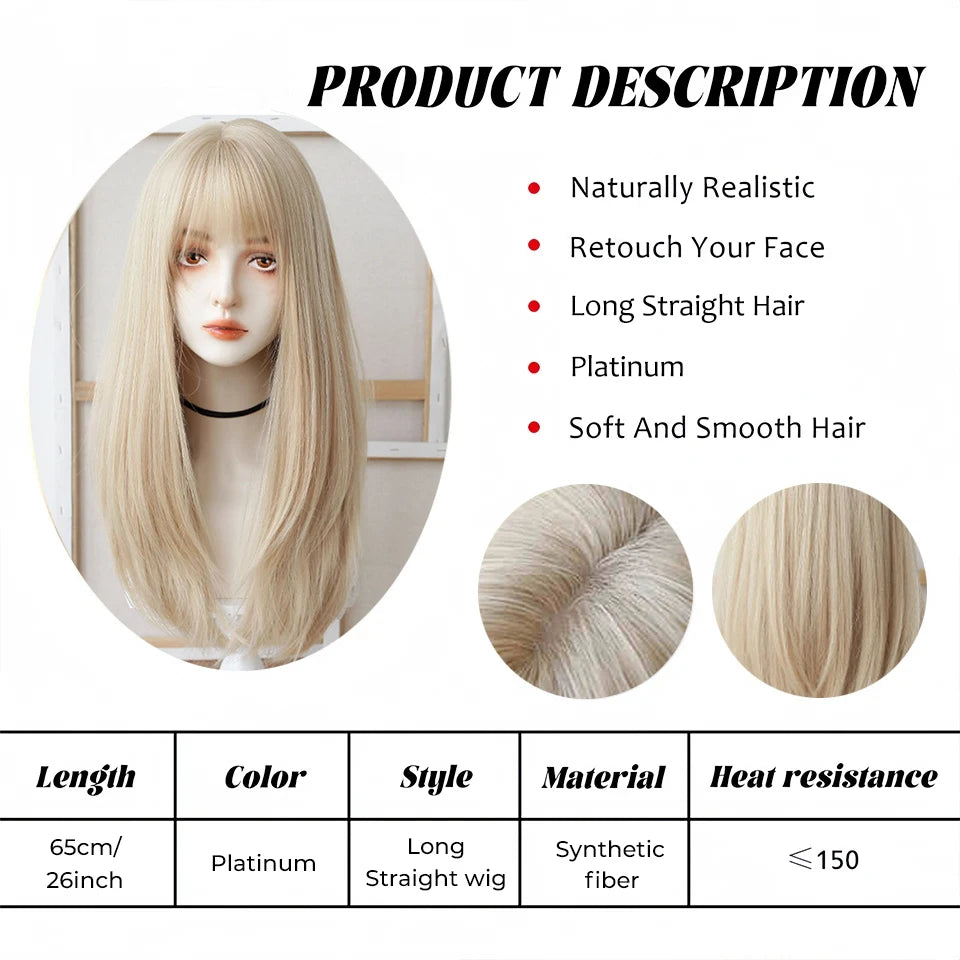 LM Long Body Wave Black And Gray Ombre Cosplay Wigs Heat Resistant Synthetic Wigs Bangs Natural Lolita Wigs For Women Halloween