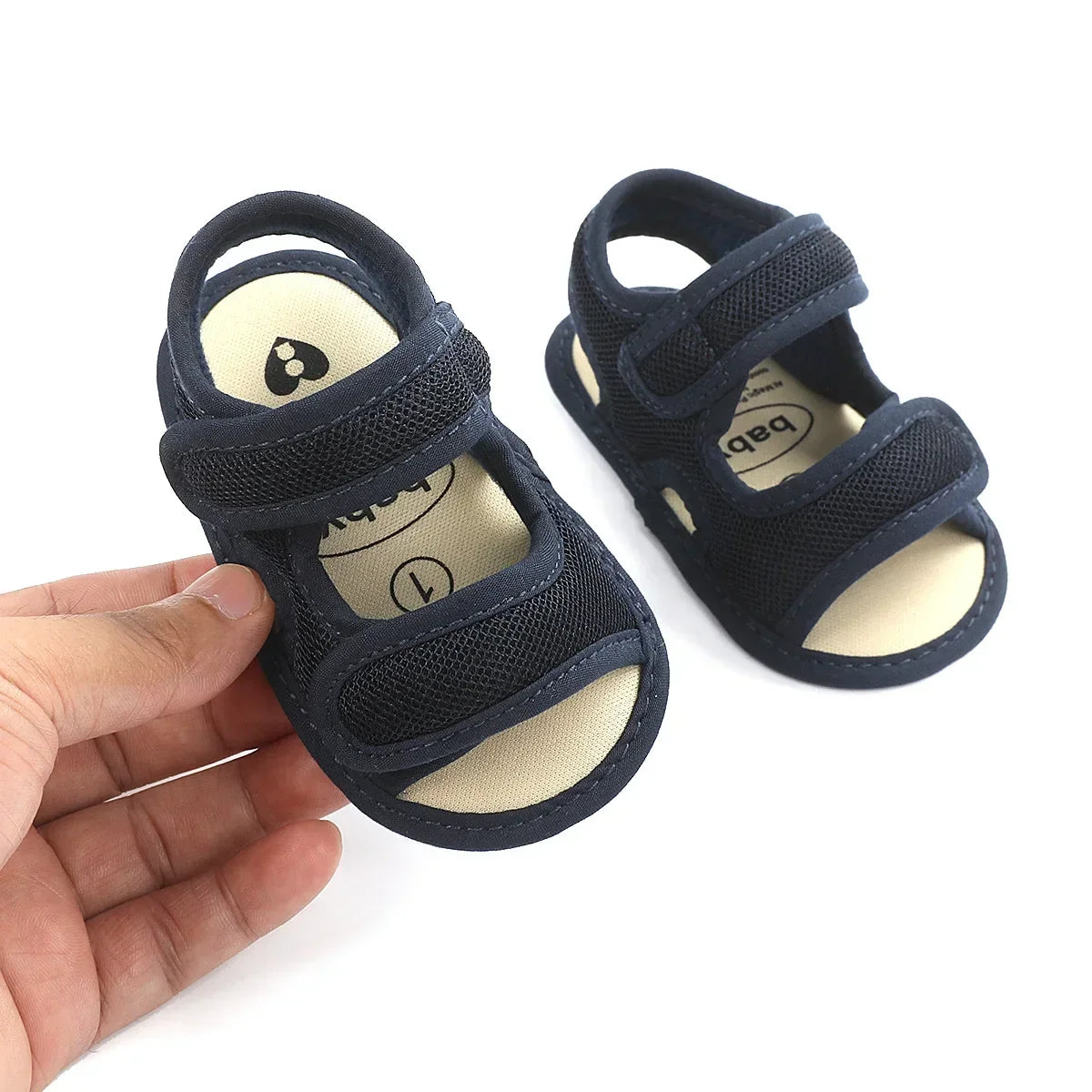 0-18 M Summer Unisex Toddler Sandals Baby Girl Shoes Solid Color Net Cloth Breathable Boys Baby Sandals Infant Girls Sandals