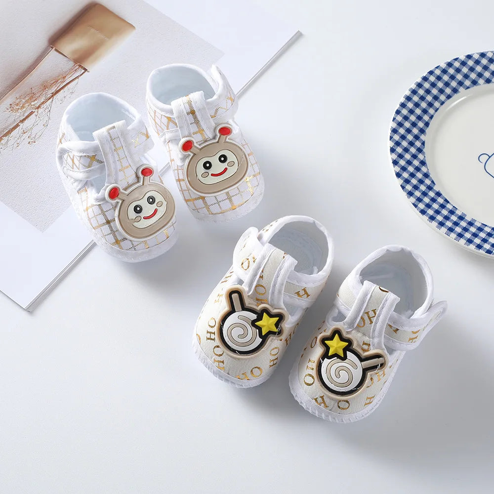 Baby Girl Shoes First Walkers Lace Floral Newborn Baby Shoes Princess Infant Toddler Baby Shoes for Boys Flats Soft Prewalkers