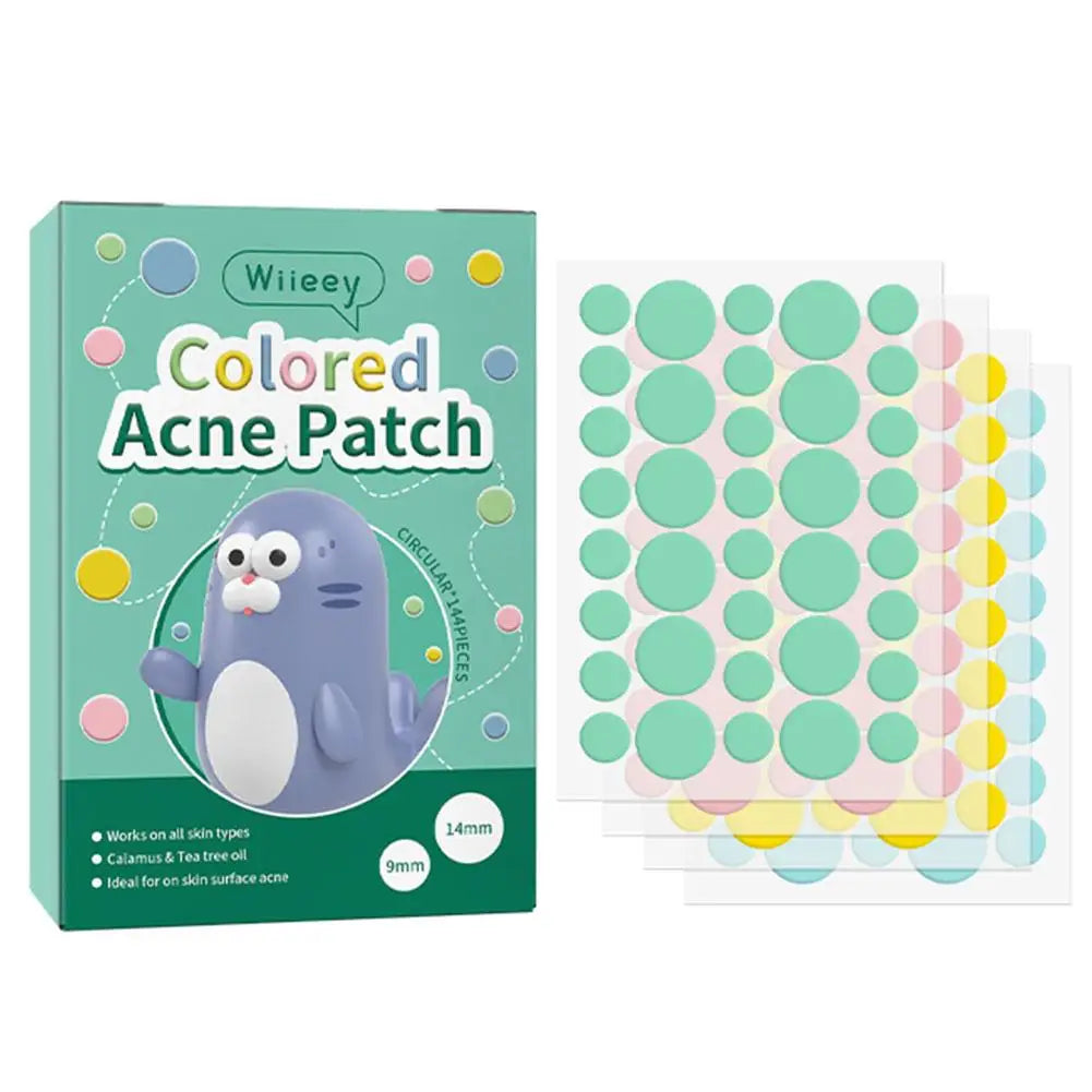 144PCS Star Pimple Patch Acne Colorful Invisible Acne Removal Skin Care Stickers Concealer Face Spot Beauty Makeup Tools