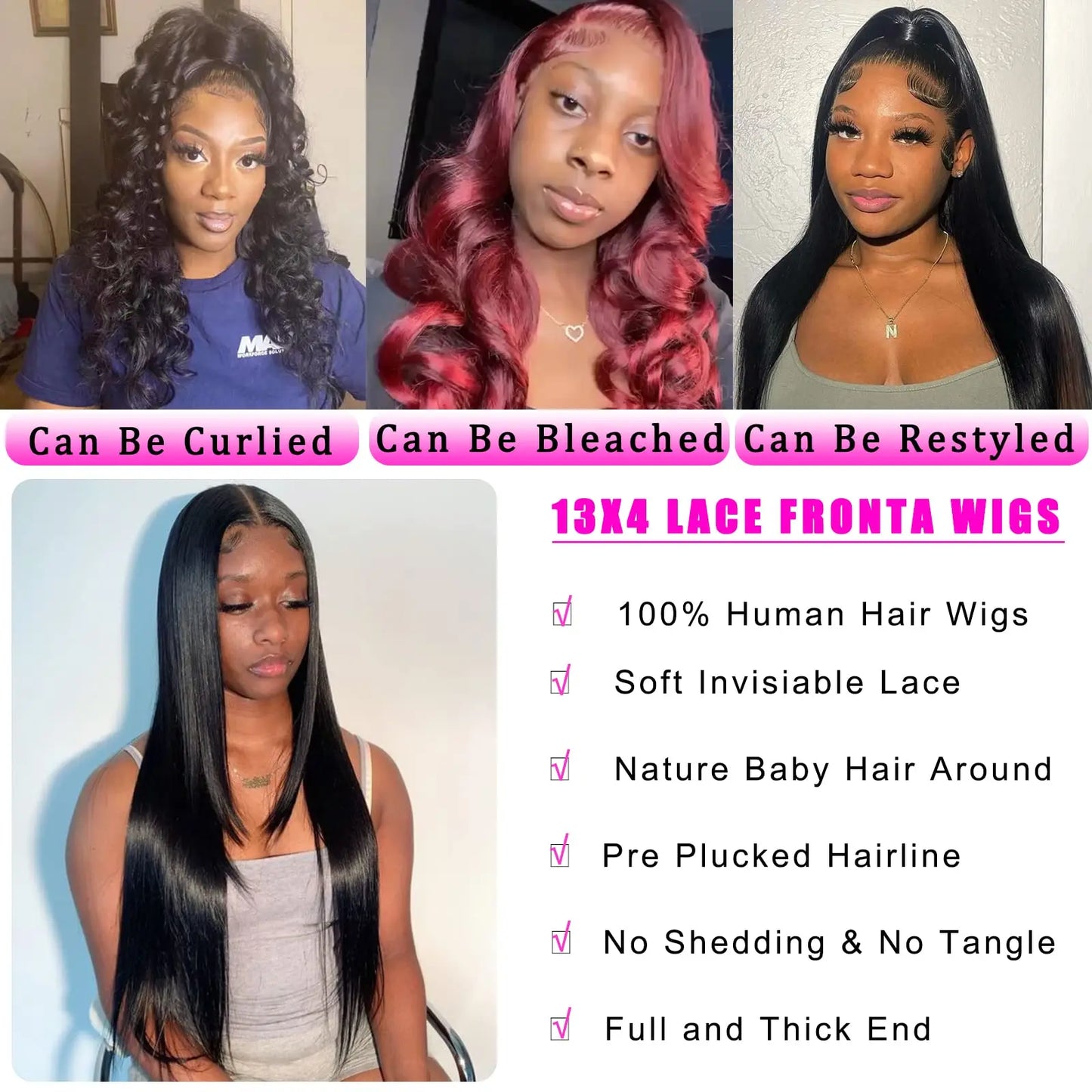 30 40Inch Bone Straight 13x4 13x6 Hd Lace Frontal Wigs For Women Brazilian Black Wigs Human Hair Wigs 100% Remy Hair