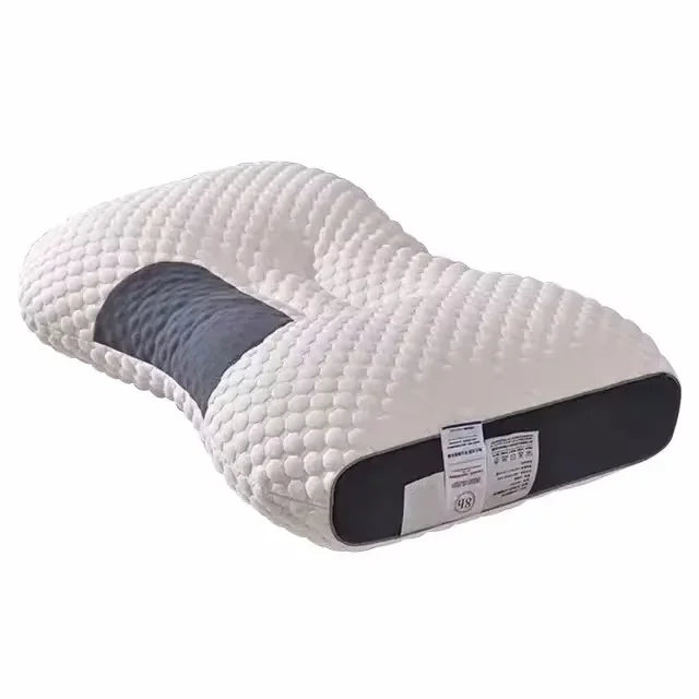 Soy fiber massage cervical pillow with porous and breathable features helps with sleeping, suitable for hotel and home bedding