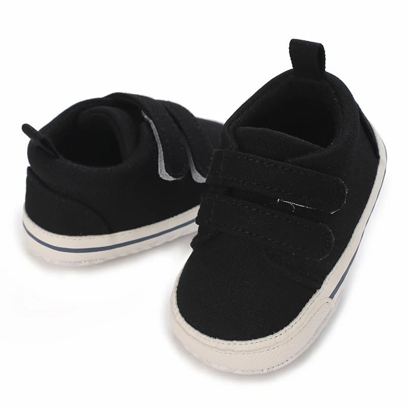 0-18M Newborn Baby Shoes Boy Girl Classical Sport Soft Sole PU Leather Multi-Color First Walker Casual Sneakers Baptism Shoes