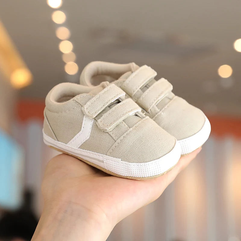 0-18M Newborn Baby Shoes Boy Girl Classical Sport Soft Sole PU Leather Multi-Color First Walker Casual Sneakers Baptism Shoes