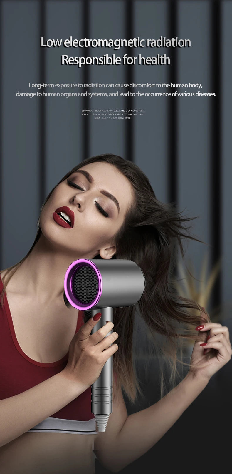 Wholesale Price Hair Dryer Free Shipping, 110V~240V International Voltage Electric Hair Brush Professional Quick Dry Dryer