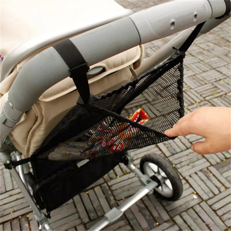 Baby Stroller Storage Mesh Bag, Baby Stroller Seat Mesh Bag, Large Capacity Diaper, Baby Bottle, Toy Storage, Hanging Bag