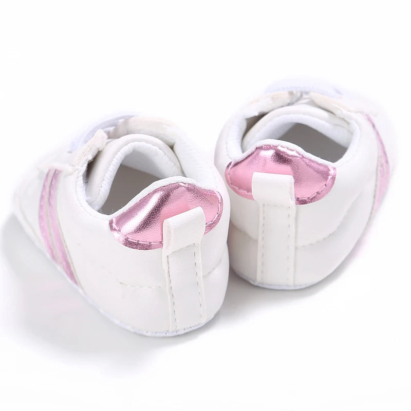 Newborn Baby Shoes Boys' and Girls' Infant Sports Shoes First Walker Classic Fashion Soft Sole Non slip Baby Walking Shoes