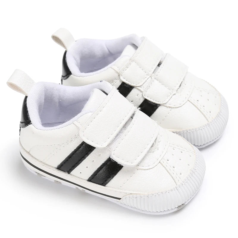 Newborn Baby Shoes Boys' and Girls' Infant Sports Shoes First Walker Classic Fashion Soft Sole Non slip Baby Walking Shoes