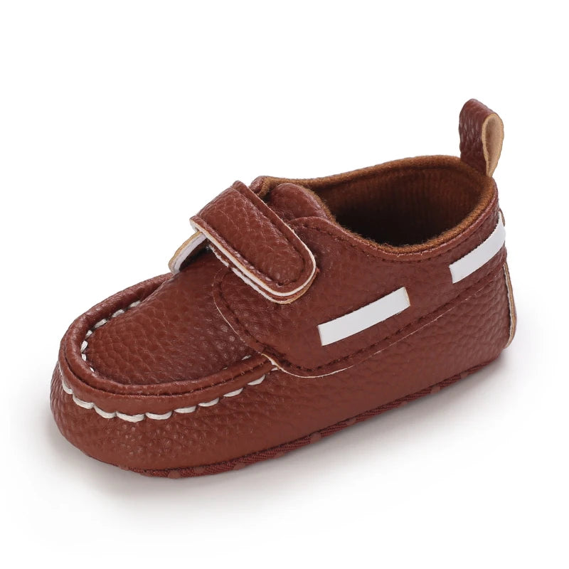 Newborn Baby Prewalker Girls Boys Casual Shoes Leather Non-Slip Soft-Sole Infant Toddler First Walkers 0-18M Baptism