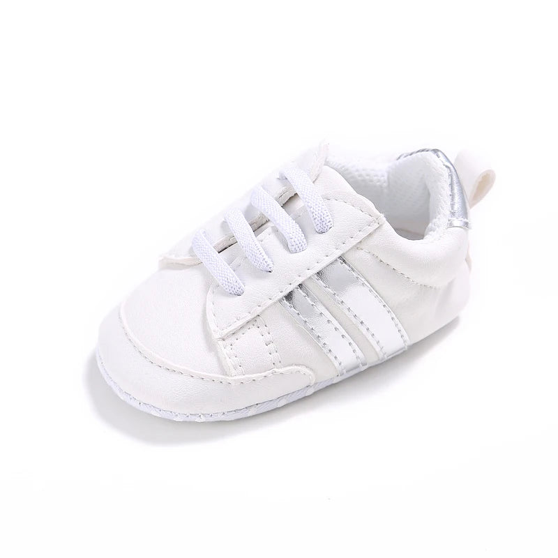 Newborn Baby Shoes Boys' and Girls' Infant Sports Shoes First Walker Classic Fashion Soft Sole Non slip Baby Walking Shoes