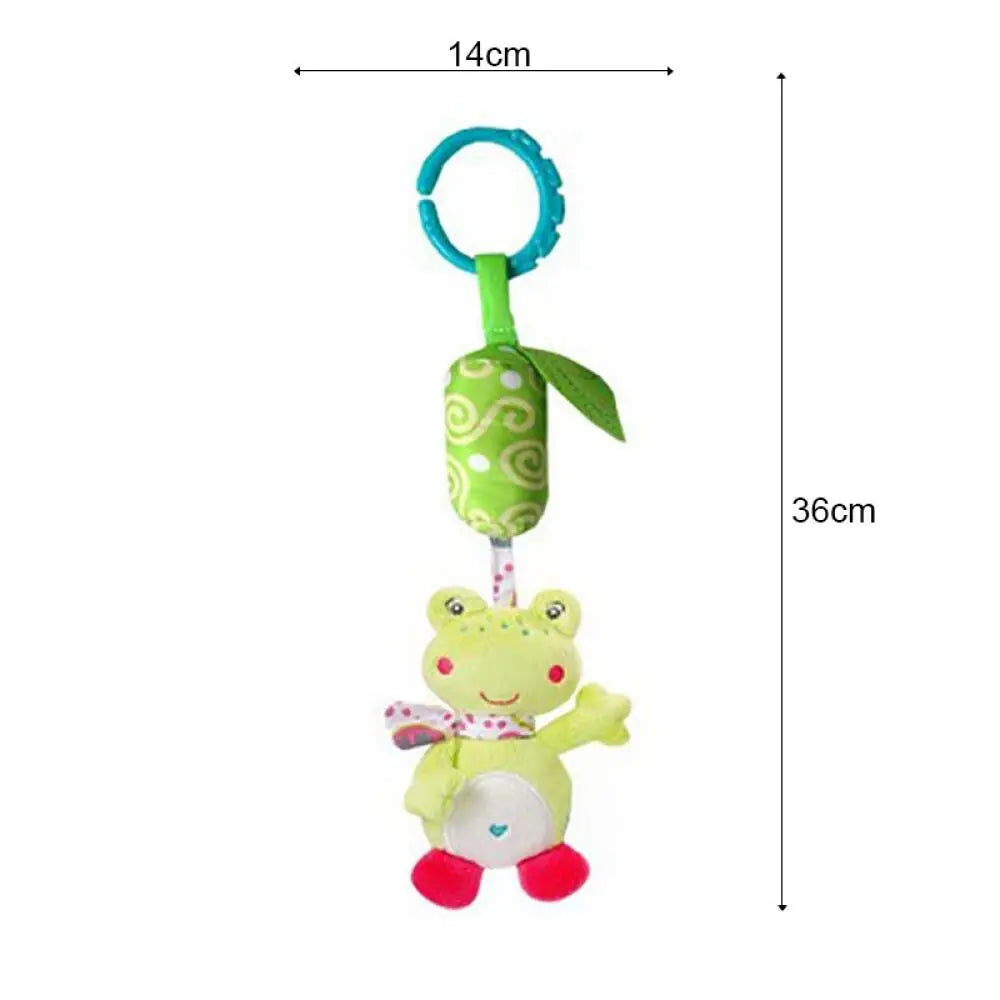 8 optional newborn stroller hanging bells rattle, bed hanging, cartoon animal shape bed winding, built-in bell paper