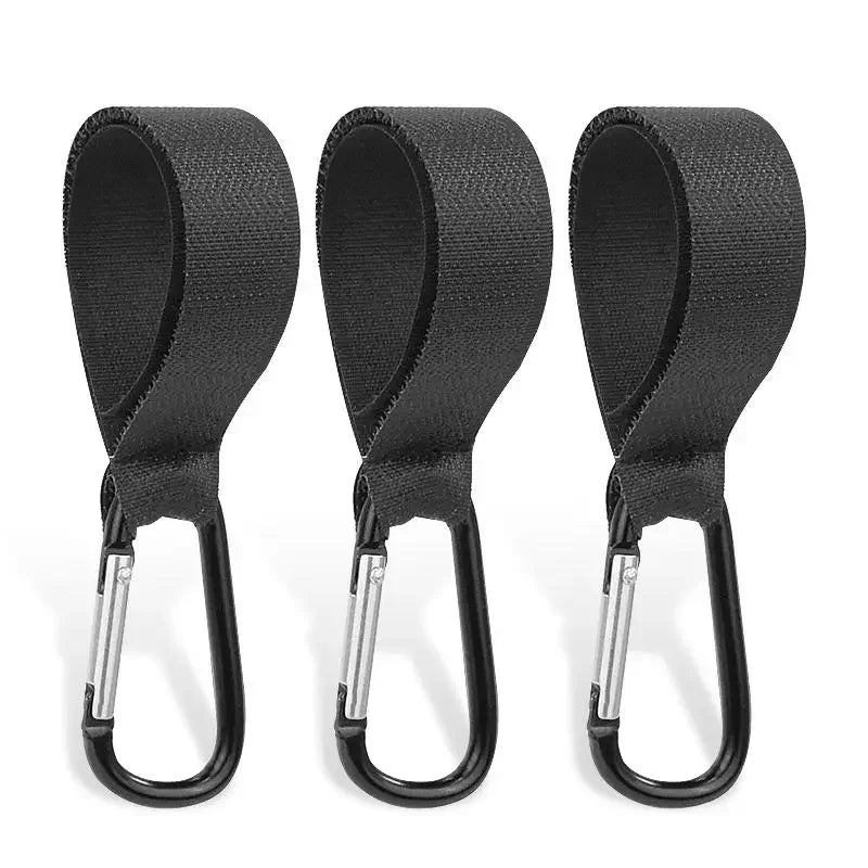 5/2PCs baby stroller hook clip aluminum alloy carabiner cart organizer diaper bag shopping pram hook hanger stroller accessories