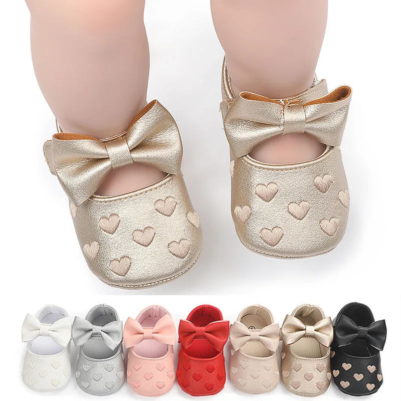 0-18Month Newborn Baby Shoes Classic Love Leather Boy Girl Shoes Multicolor Toddler First Walkers Infant Shoes Baby Boy Shoes