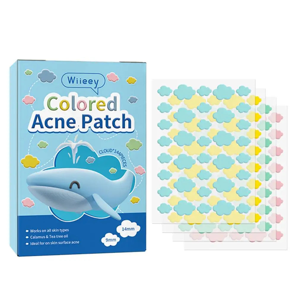 144PCS Star Pimple Patch Acne Colorful Invisible Acne Removal Skin Care Stickers Concealer Face Spot Beauty Makeup Tools