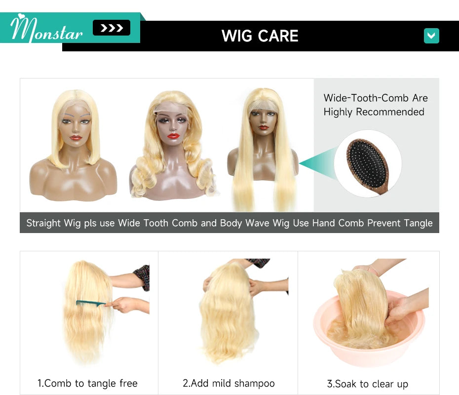 13x6 Transparent 1B 613 Lace Frontal Wigs 30 32 34 Inch Peruvian Remy Blonde Ombre Straight Lace Front Human Hair Wigs for Women