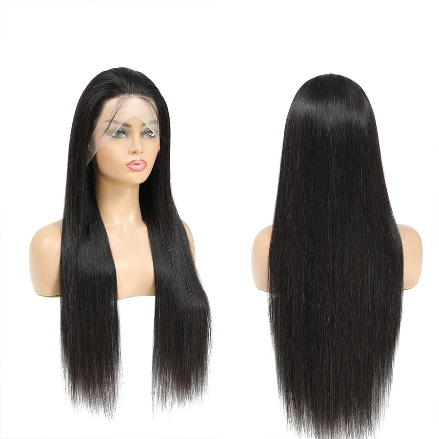 30 Inch 13x4 Lace Front Wigs Human Hair 180% Density Straight HD Lace Front Wigs Pre Plucked Brazilian Human Hair Lace Front Wig