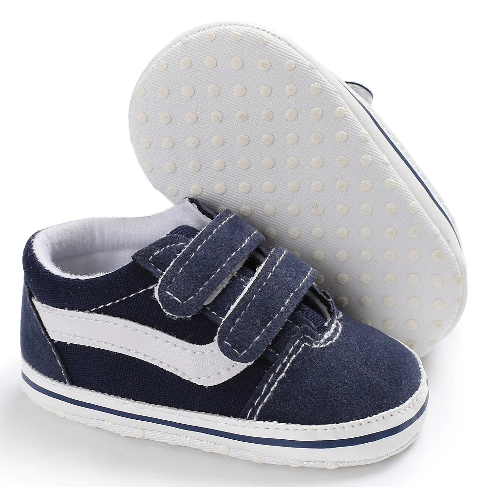 Newborn Baby Shoes Boys' and Girls' Infant Sports Shoes First Walker Classic Fashion Soft Sole Non slip Baby Walking Shoes