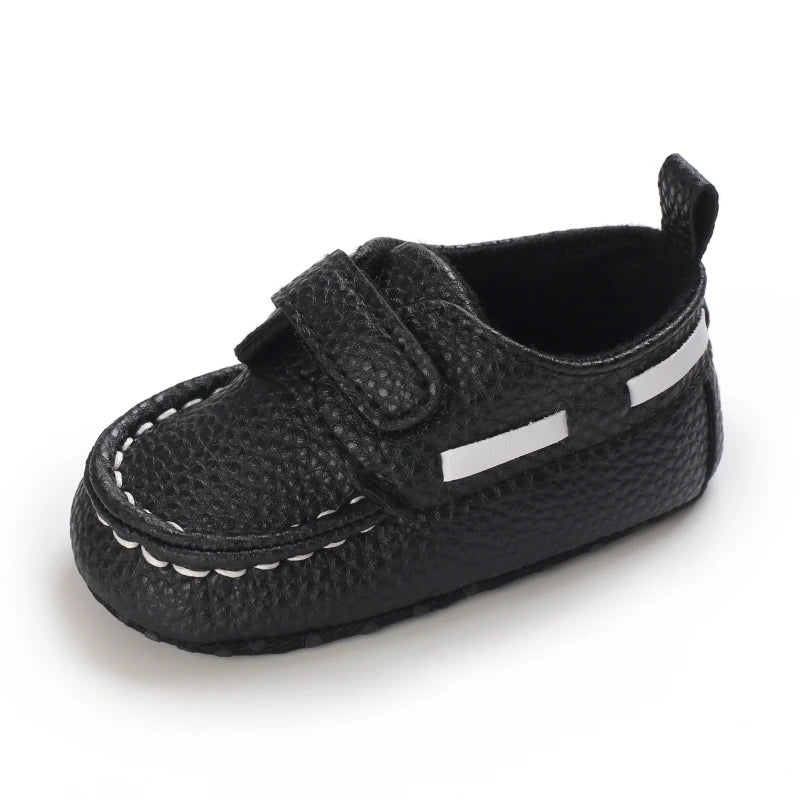 Newborn Baby Prewalker Girls Boys Casual Shoes Leather Non-Slip Soft-Sole Infant Toddler First Walkers 0-18M Baptism