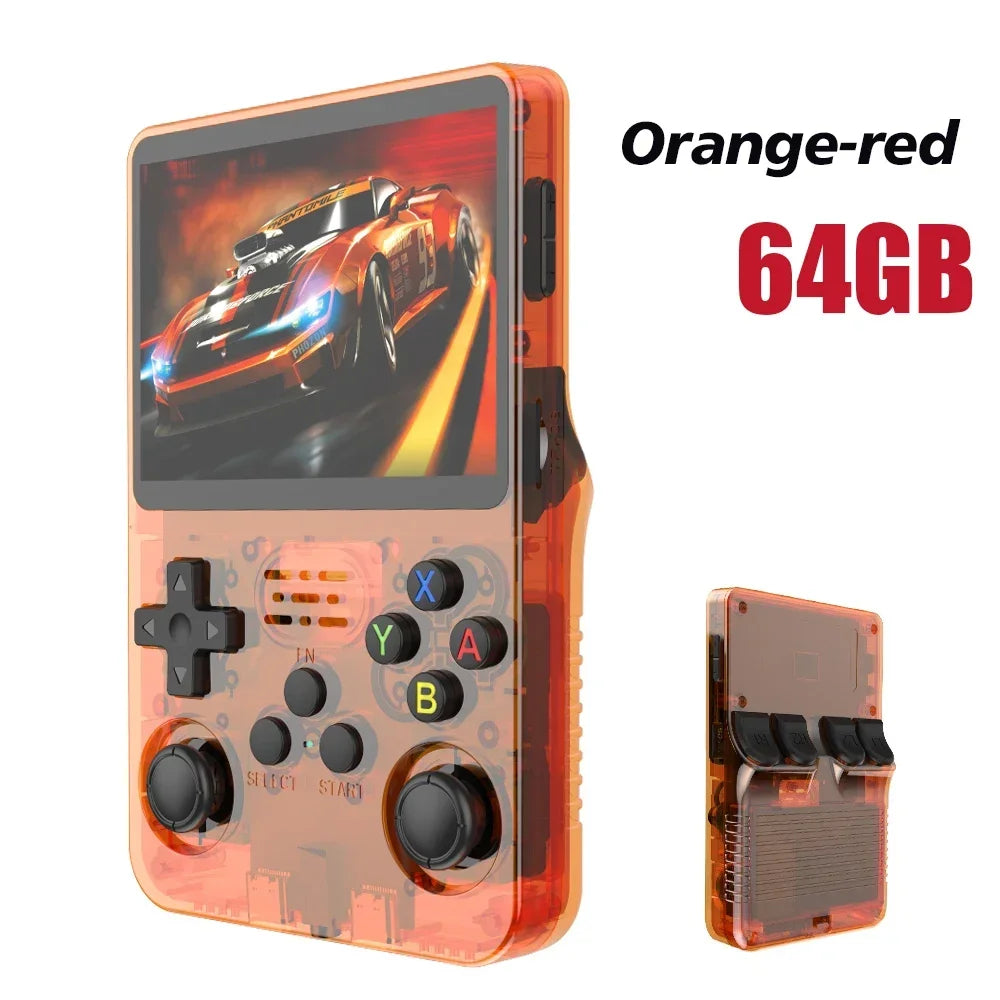 "NEW R36S Retro Handheld Game Console – 3.5" IPS Screen, Linux System, 64GB/128GB, Portable, Kid's Gift!"