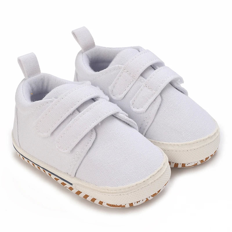 0-18M Newborn Baby Shoes Boy Girl Classical Sport Soft Sole PU Leather Multi-Color First Walker Casual Sneakers Baptism Shoes