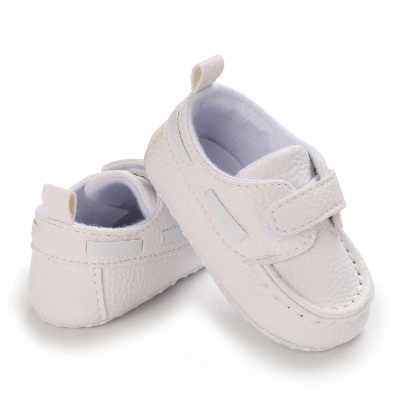 Newborn Baby Prewalker Girls Boys Casual Shoes Leather Non-Slip Soft-Sole Infant Toddler First Walkers 0-18M Baptism