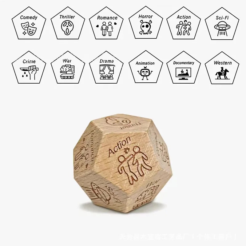 Dice for Her Him Couples Gift Ideas Food Decision Dice Games Christmas Birthday Valentines Day Gifts for Wife Husband