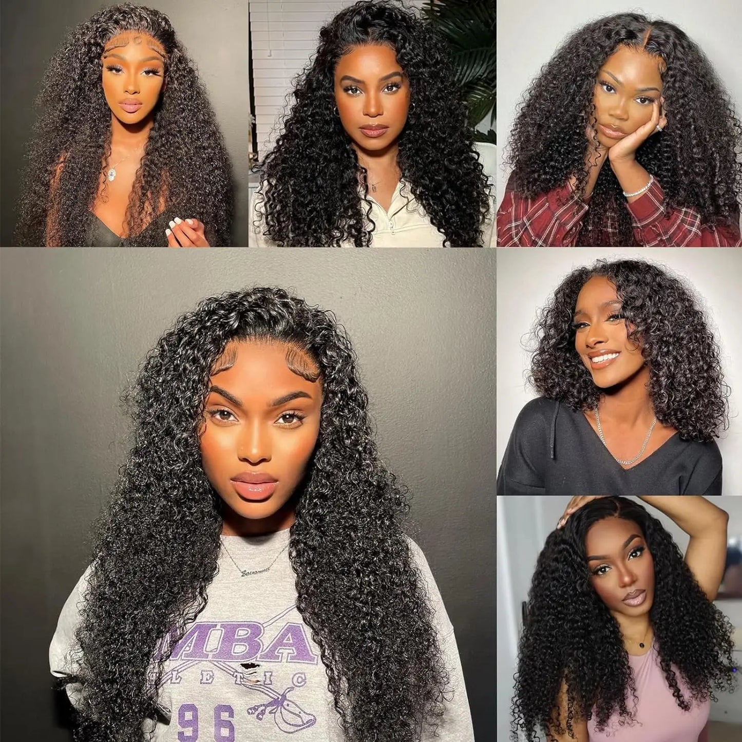 13x4 HD Lace Frontal Wig Deep Wave Frontal Wig 100% Brazilian Curly Human Hair Wigs 4x4 Transparent Lace Front Wig Pre Plucked