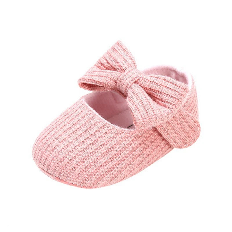 Baywell Spring Baby Girl Princess Shoes 1 Year Casual Anti-Slip Bow Sneakers Autumn Toddler Soft Soled First Walkers 0-18 Months